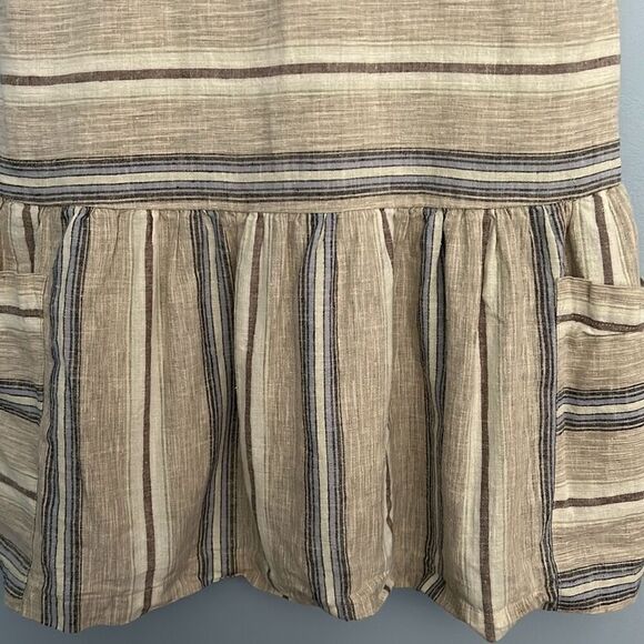 Patagonia Kids Lg Dress Tarkine Stripe Marrow Grey Organic Cotton - Picture 9 of 9